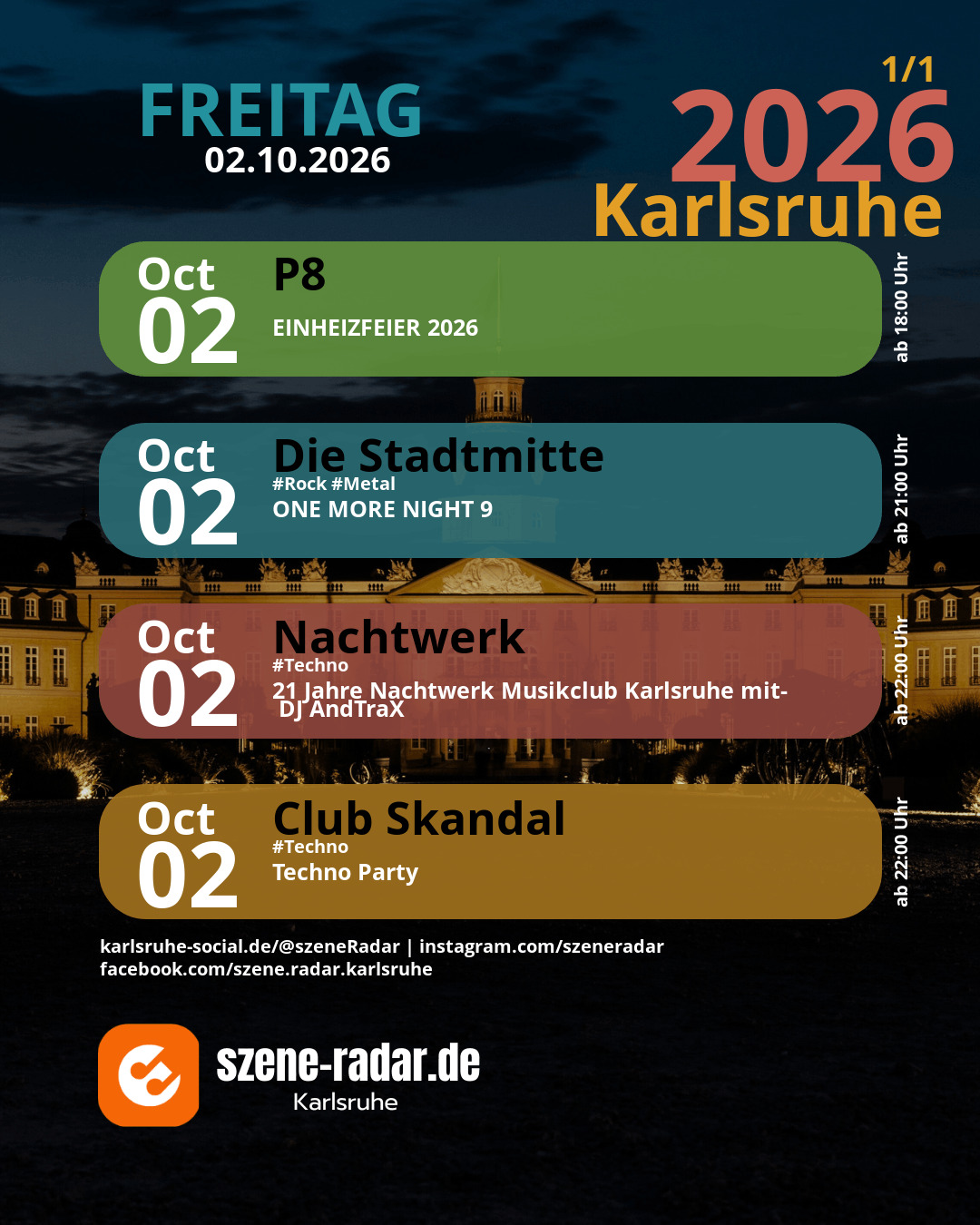 szene-Radar Social Media - 02.10.2026