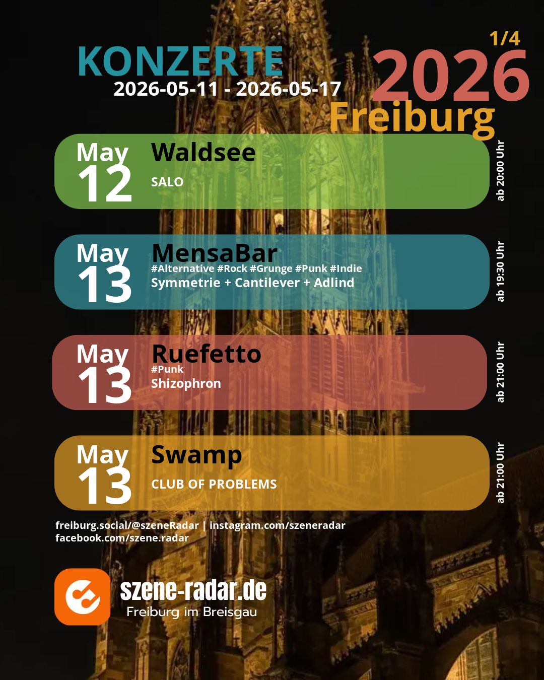 szene-Radar Social Media - 17.05.2026