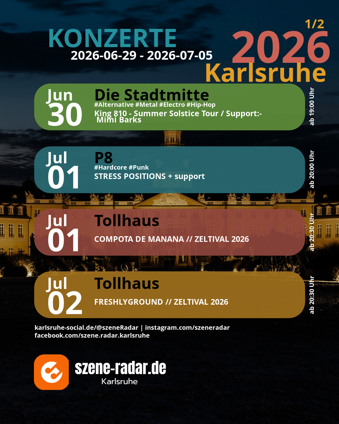 szene-Radar Social Media - 05.07.2026