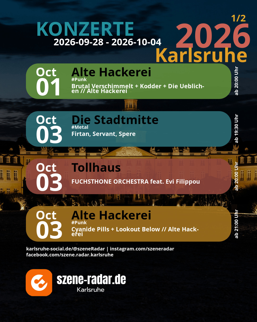 szene-Radar Social Media - 04.10.2026