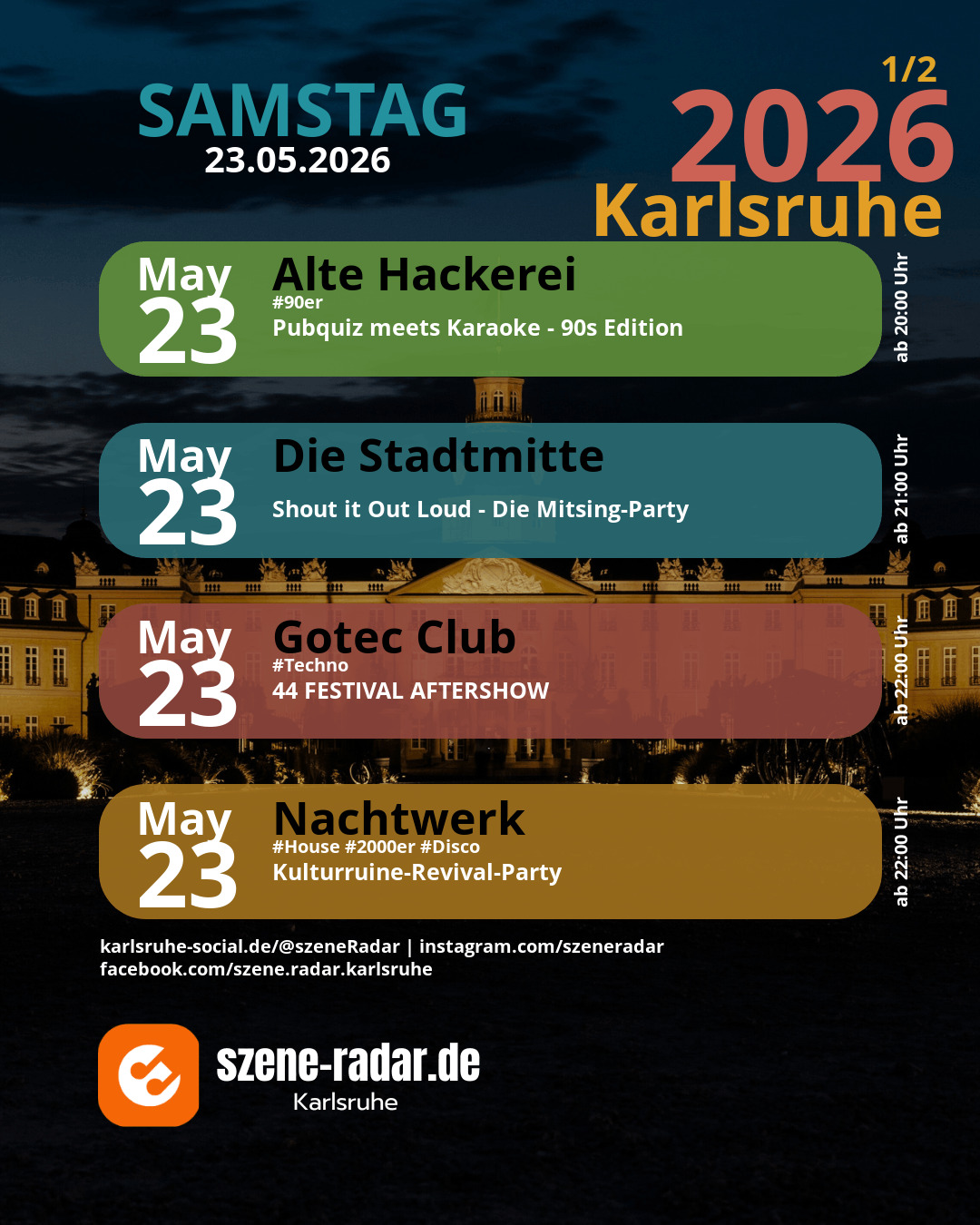 szene-Radar Social Media - 23.05.2026